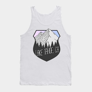 Lake Tahoe, California Mountain Crest Sunset Tank Top